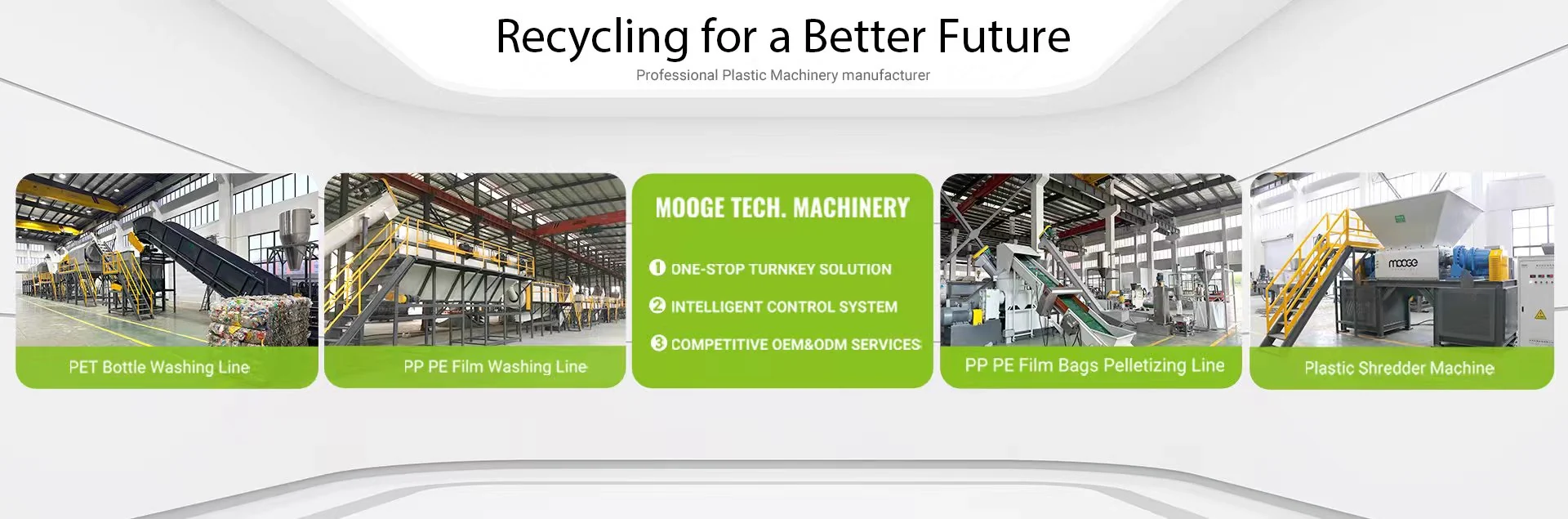Recycling for a Better Future - MOOGE plastic machinery